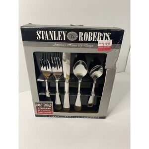 Stanley Roberts Rogers Ridgewood Stainless Steel Service 4 20 Piece Flatware #2